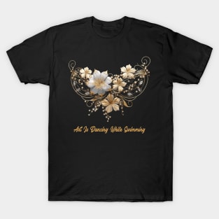 artistic swimming, synchronized swimming, golden dancers v10 T-Shirt